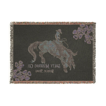 Salty Mustang Co. Dublin, Texas Woven Blanket