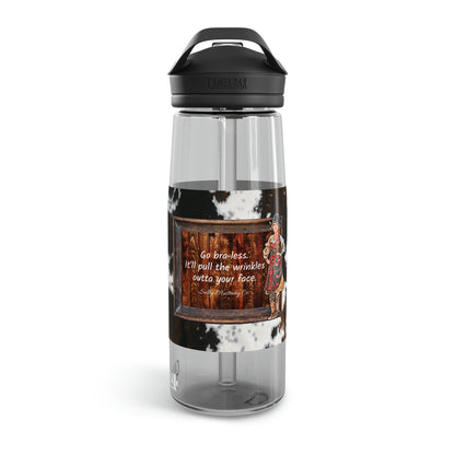 Punchy Queen "Go Bra-less. It'll Pull The Wrinkles Out Of Your Face." CamelBak Eddy®  Water Bottle, 20oz\25oz