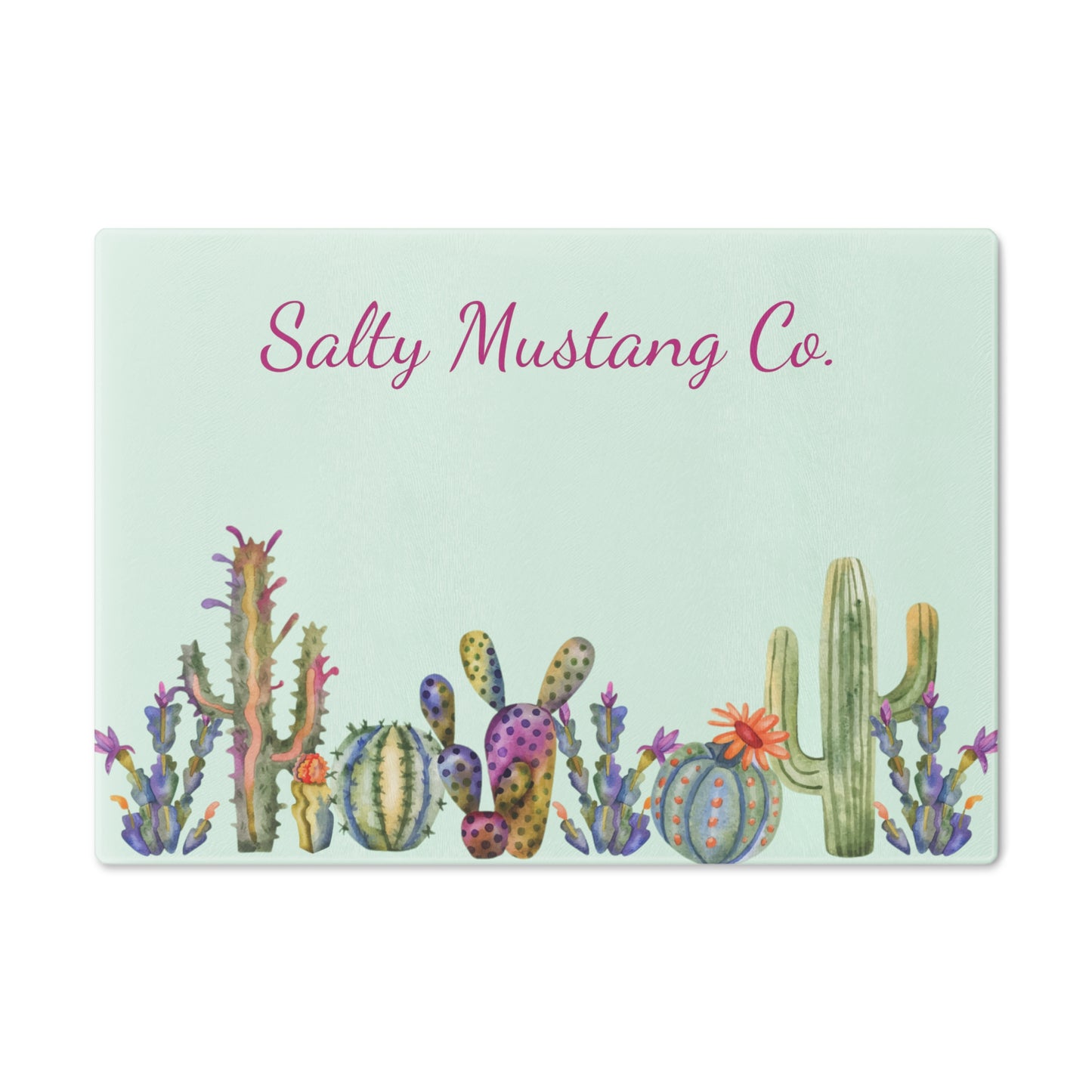 Salty Mustang Co. Cactus Cutting Board