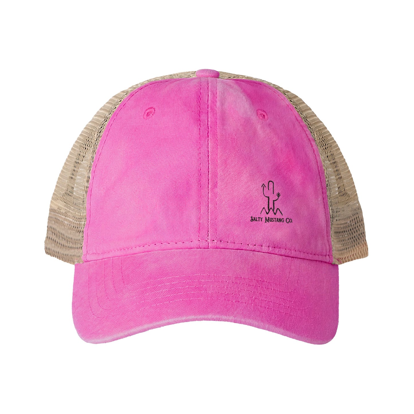 Women's Washed Mesh-Back Cap Embroidered Brand