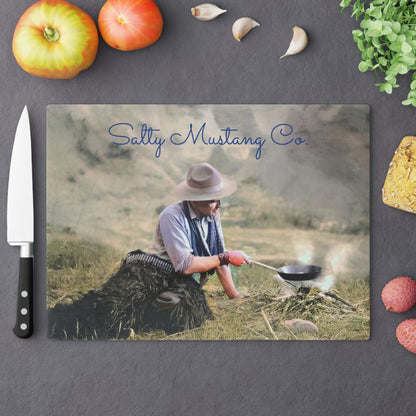 Cowboy with Skillet Cutting Board