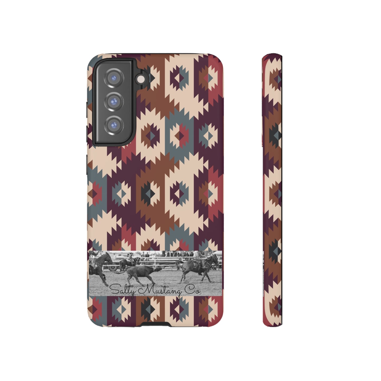 Southwest Pattern Team Roper Band Samsung Tough Cases