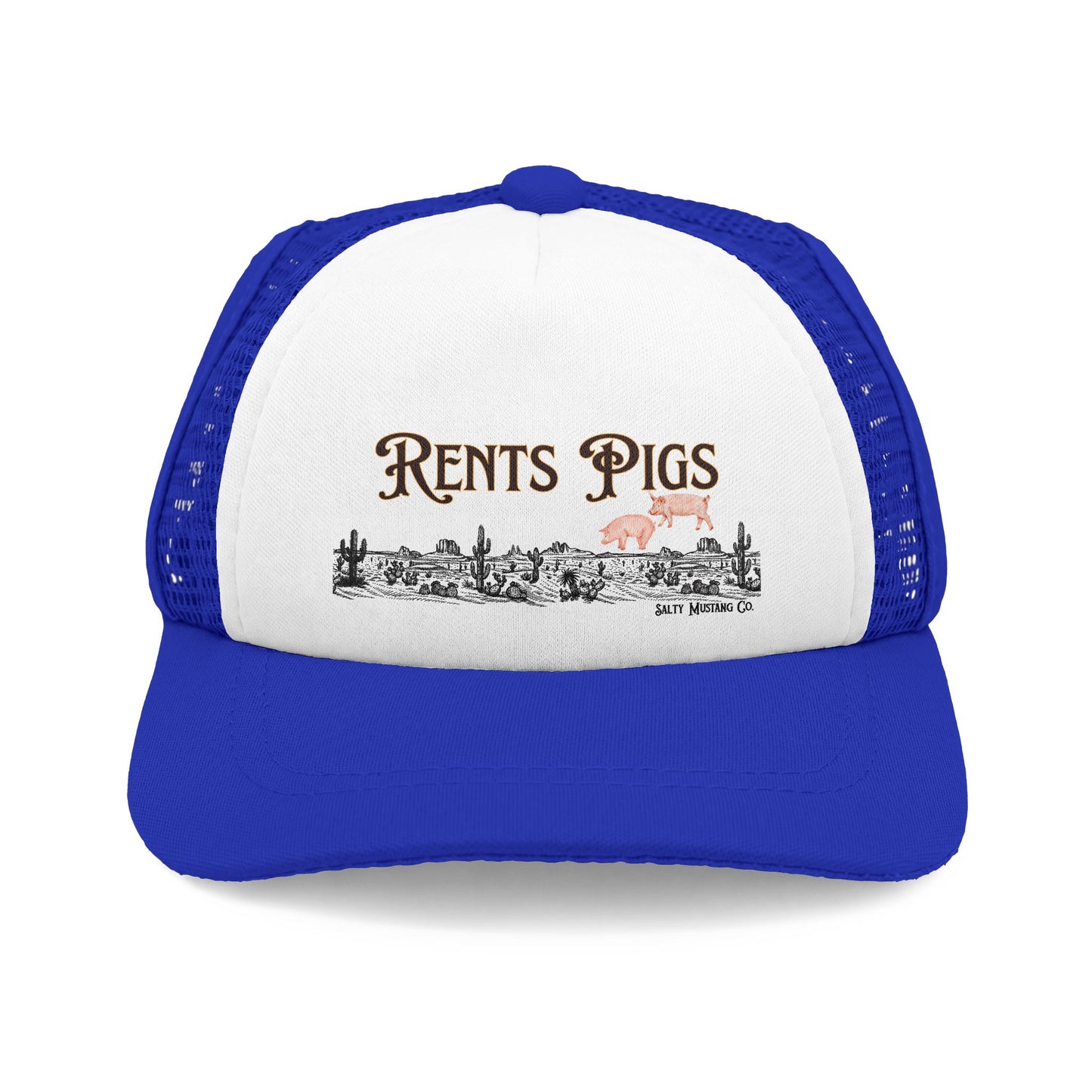 Rents Pigs Dog Foam Trucker Hat