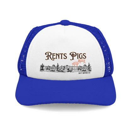 Rents Pigs Dog Foam Trucker Hat
