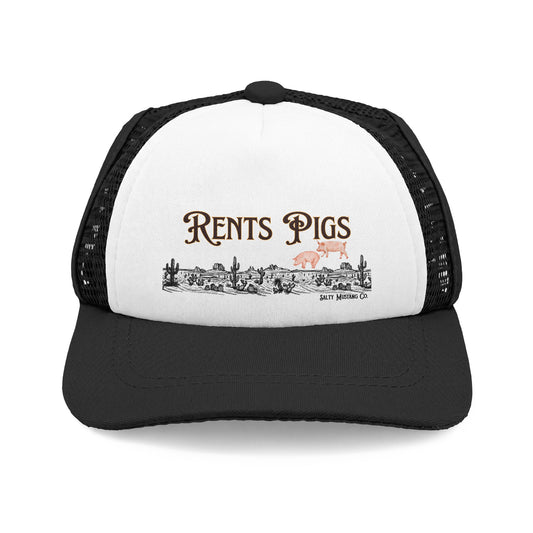 Rents Pigs Dog Foam Trucker Hat