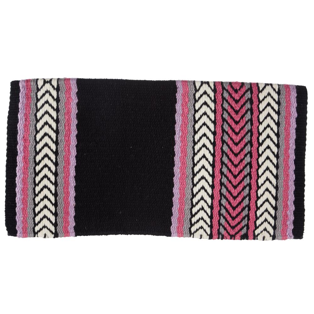 1425-5 Iron Horse 36x34 New Zealand Wool Saddle Blanket MULTI