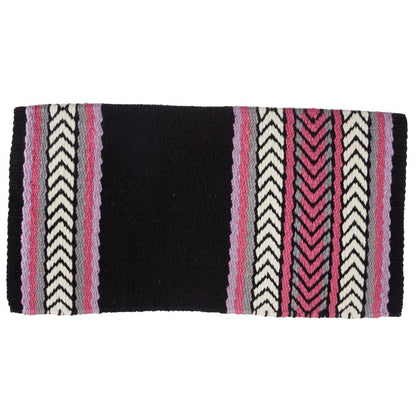 1425-5 Iron Horse 36x34 New Zealand Wool Saddle Blanket MULTI
