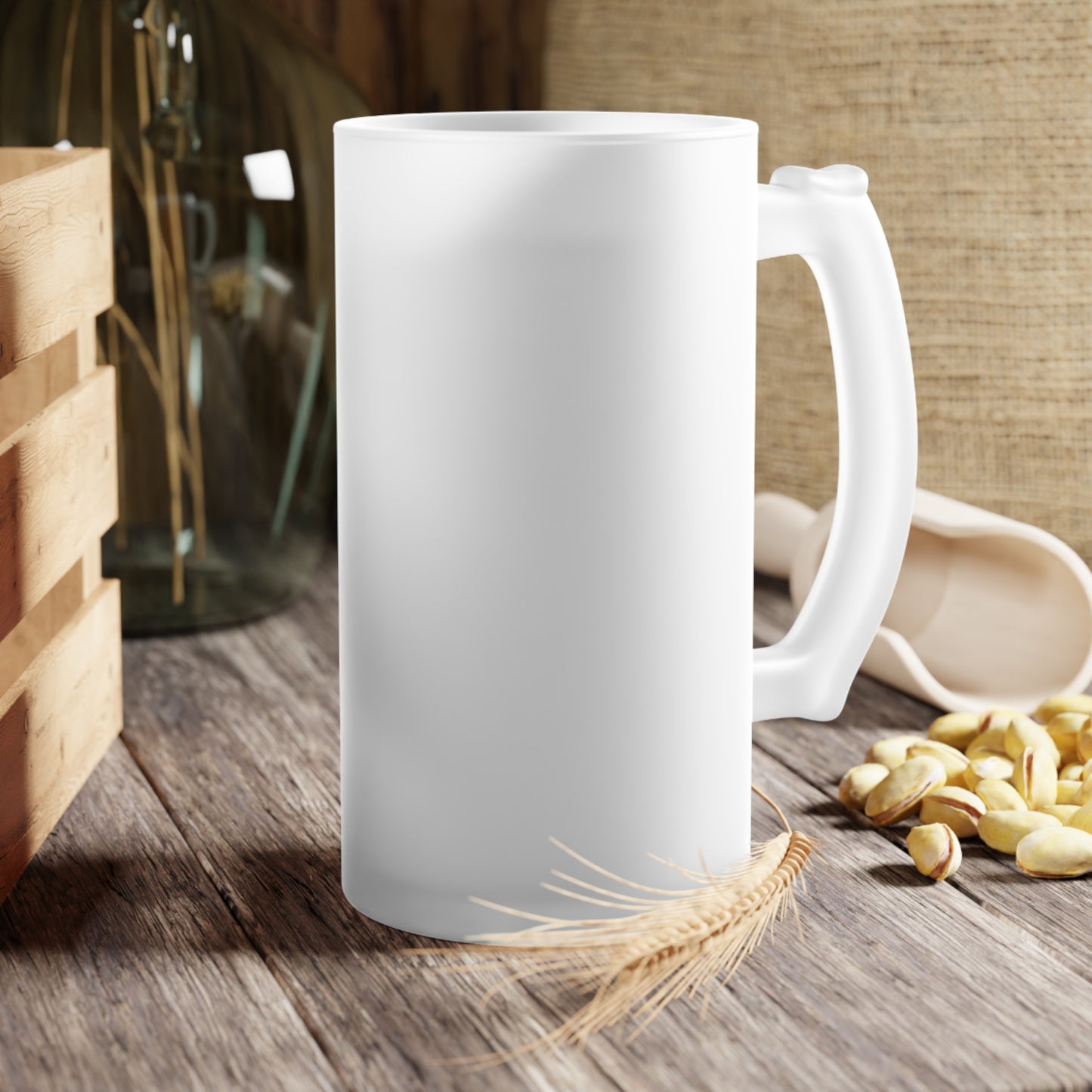 Mr. Right Frosted Glass Beer Mug