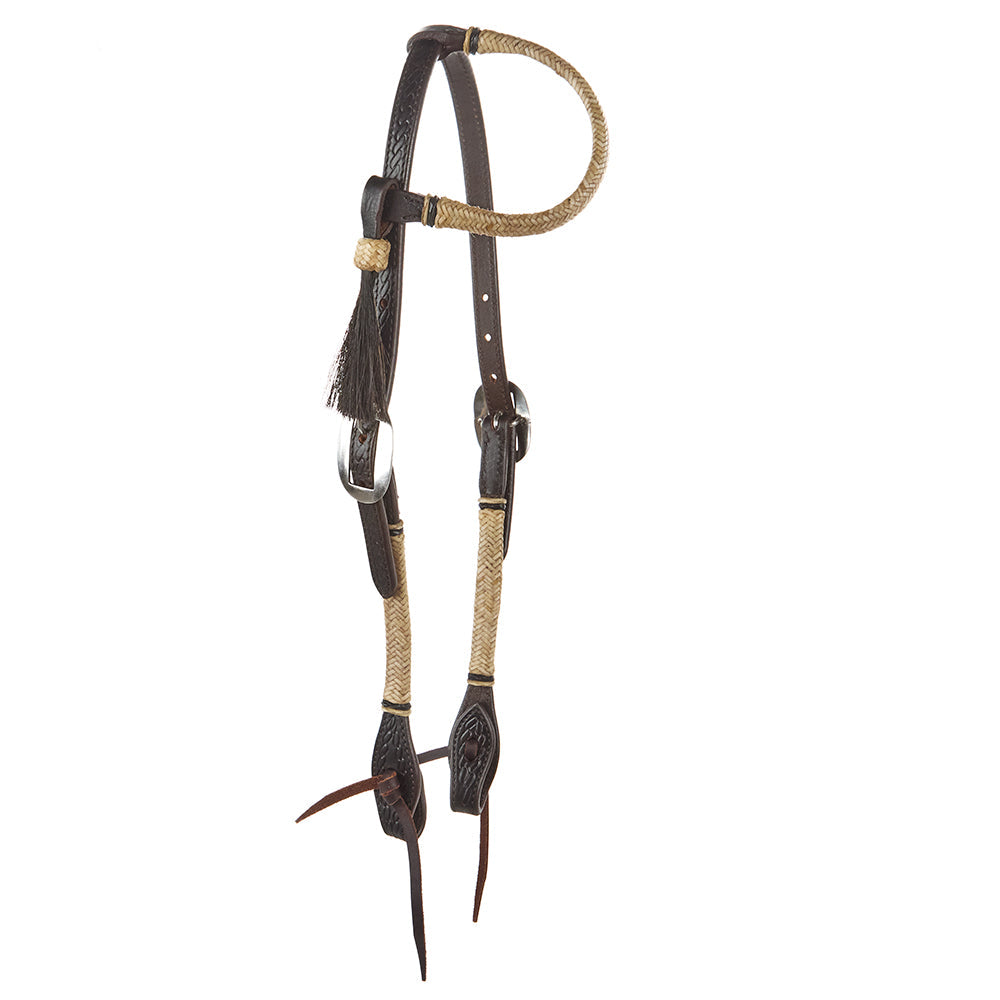 WD-NRSEH Natural Rawhide Single Ear Headstall