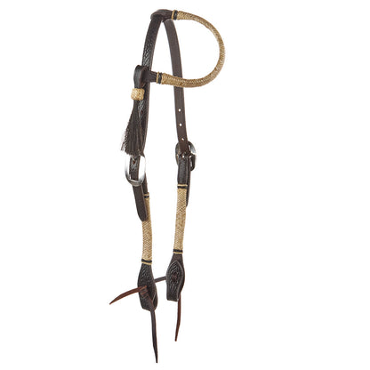 WD-NRSEH Natural Rawhide Single Ear Headstall