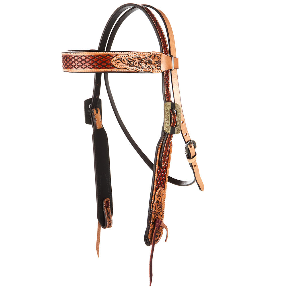 WD-SBH9 Chestnut Diamond Tooling Ranger Browband Headstall