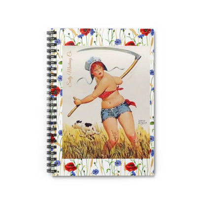 Harvest Time "Hilda" Spiral Notebook - Ruled Line