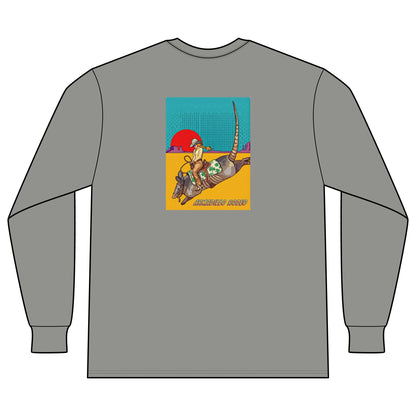 Armadillo Comic Unisex Long Sleeve Organic Cotton Tee