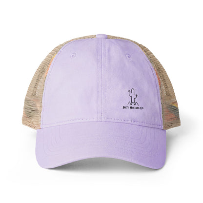 Women's Washed Mesh-Back Cap Embroidered Brand