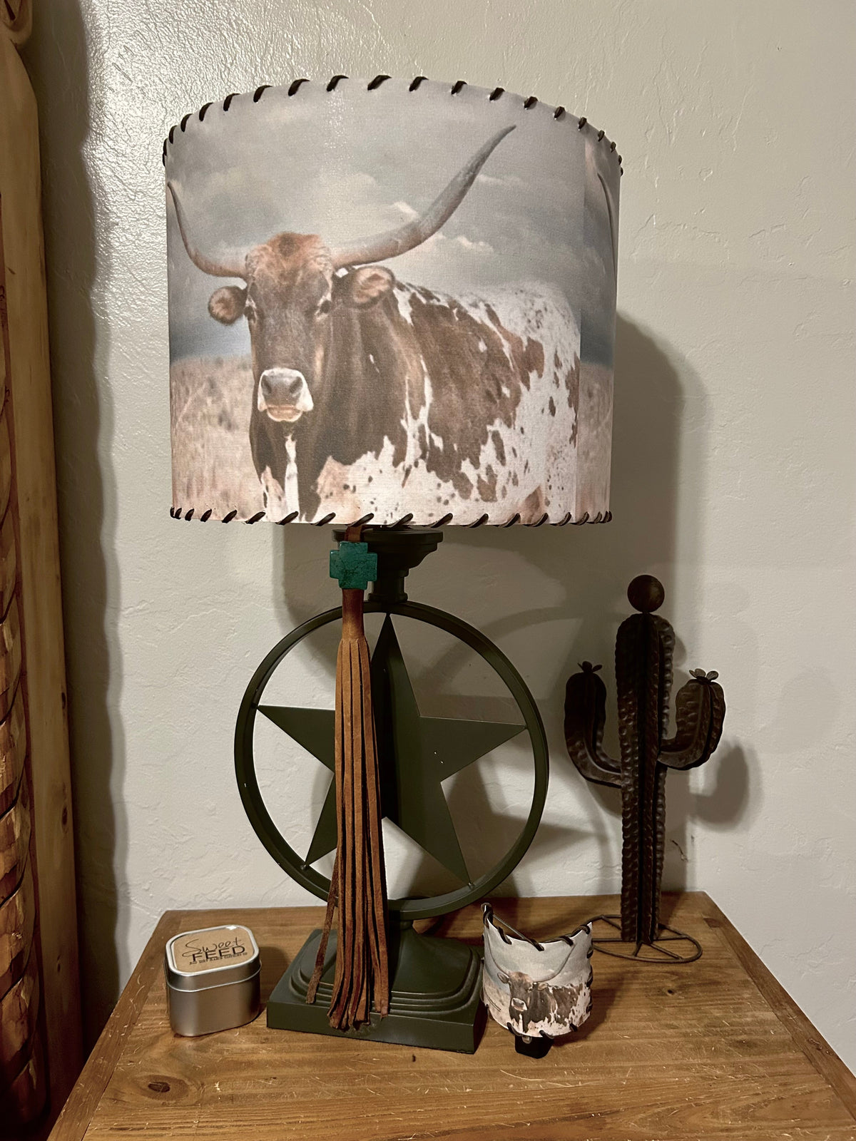 Longhorn Cow Lampshade