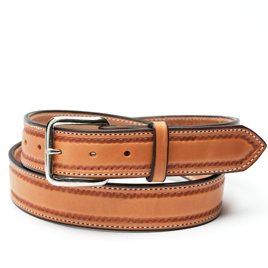 Saddle Tan Smooth Border Stamped