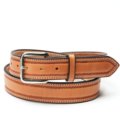 Saddle Tan Smooth Border Stamped