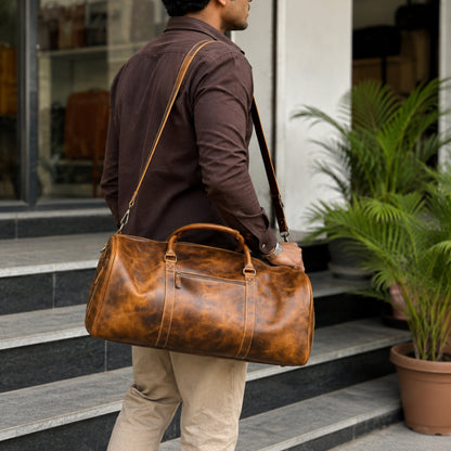Roosevelt Full Grain Buffalo Leather Duffle
