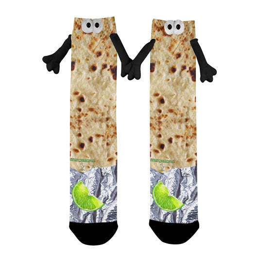 Tortilla & Lime Holding Hands Socks (Men)