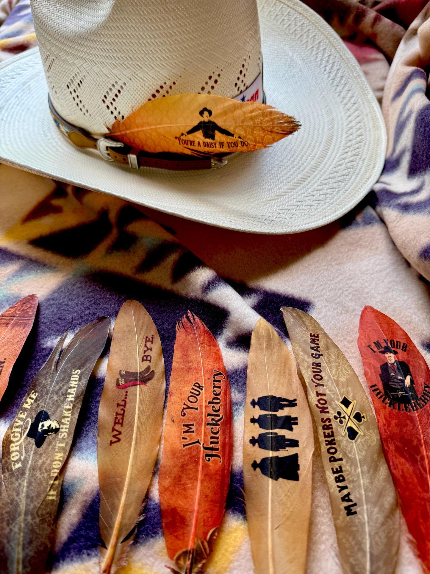 I’m Your Huckleberry Western Hat Feather