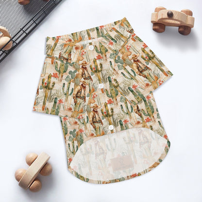 Brewster County Cowboy Button Down Pet shirt