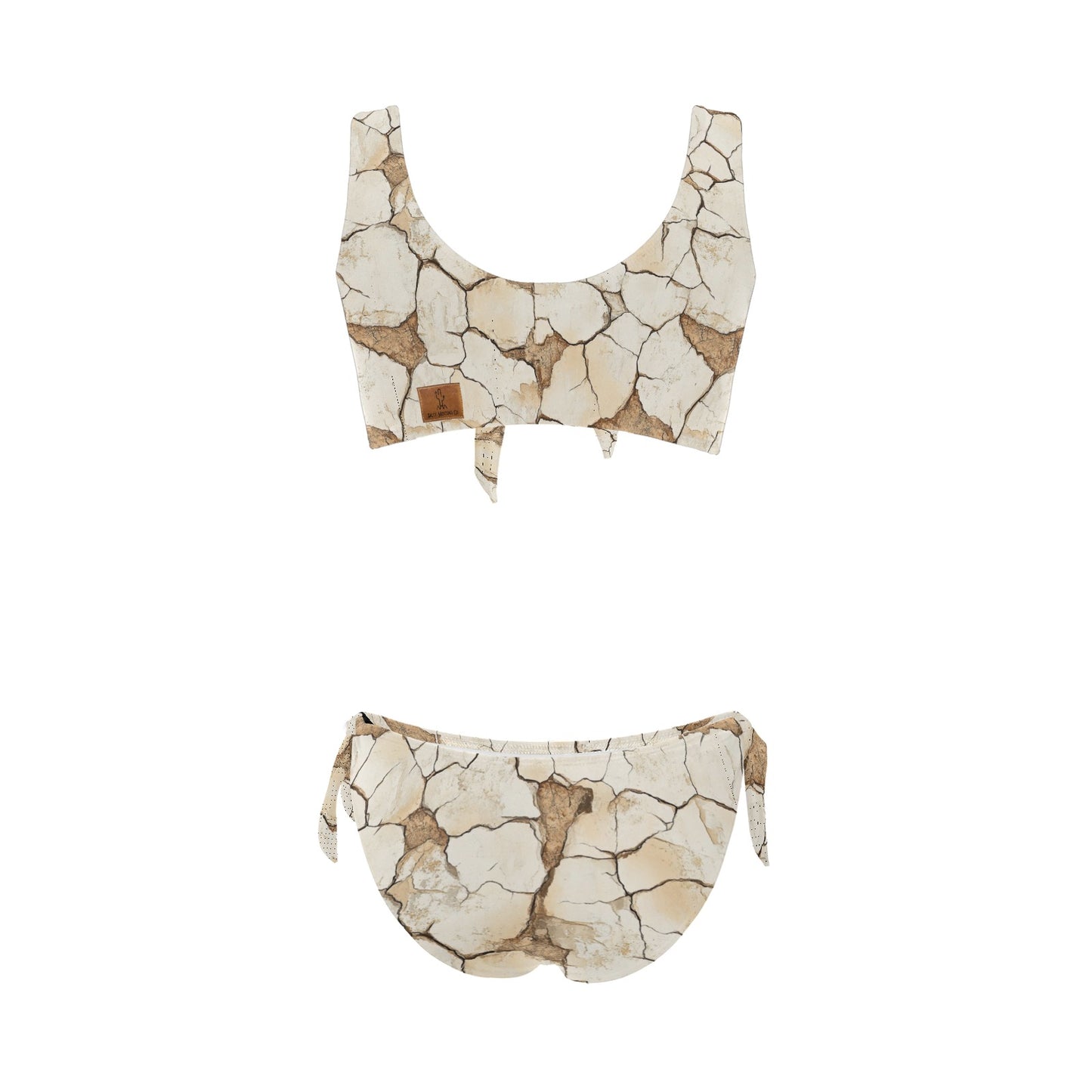Dry Ground Front Bow Tie Bikini Swimsuit
