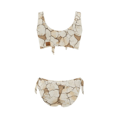 Dry Ground Front Bow Tie Bikini Swimsuit