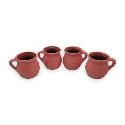 Pink Talavera Mug | Authentic Handmade Mexican Clay Jarrito