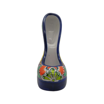 Talavera High Heel Statue | Multicolor Floral Design