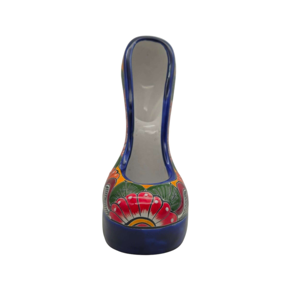Talavera High Heel Statue | Multicolor Floral Design