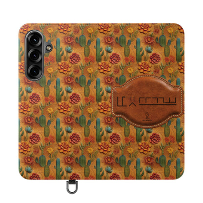 Customizable Mustang Brand Wallet Flip Phone Case (iPhone and Samsung)