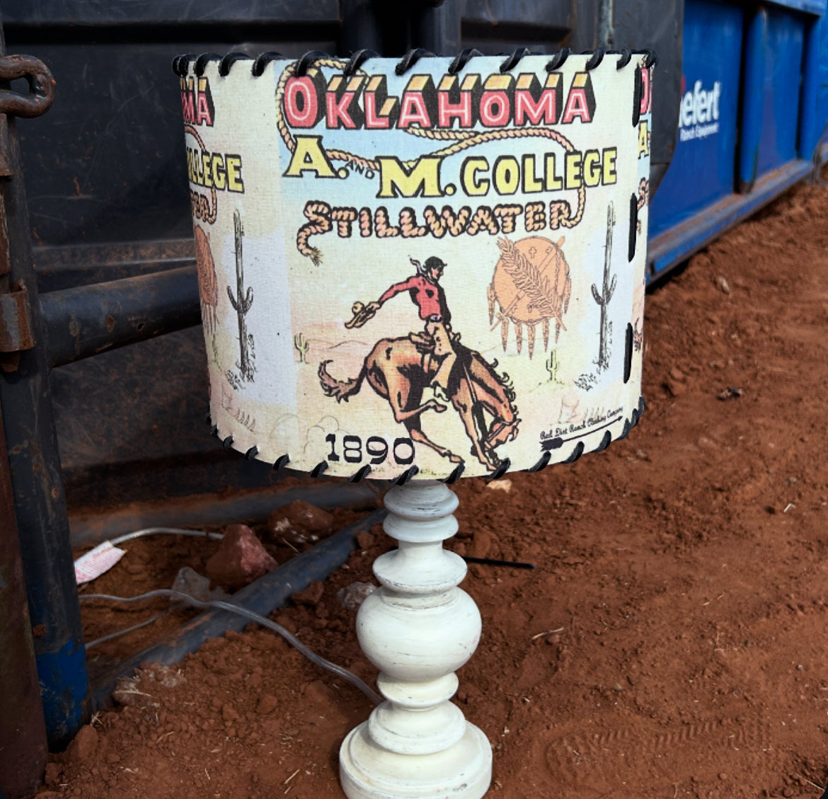 Oklahoma A&M Lampshade 1890 Oklahoma State