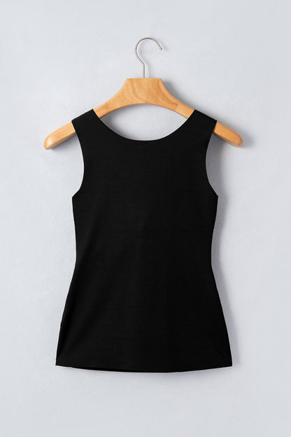 Solid Wide Strap Tank Top