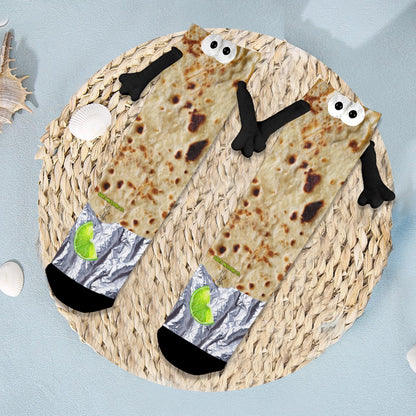 Tortilla & Lime Holding Hands Socks (Children)