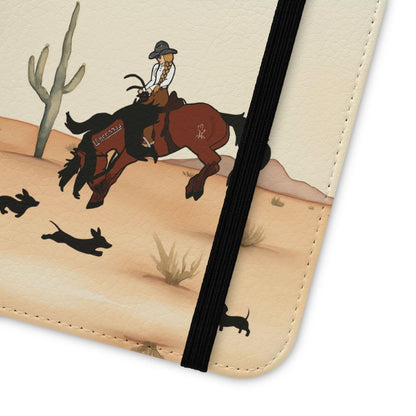 Salty Mustang Co. Lady Puncher Flip Wallet Phone Case (Samsung & iPhone)