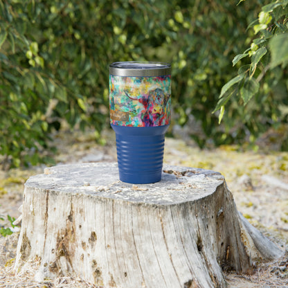 Salty Mustang Co. Highland Cow Multi-Color Ringneck Tumbler, 30oz