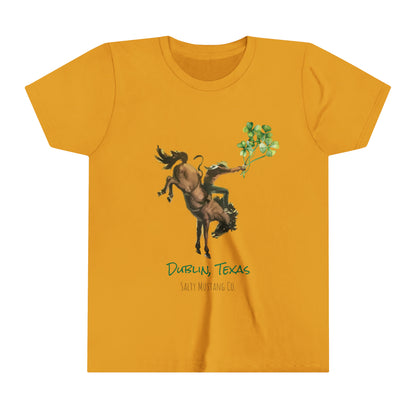 Dublin, Texas Bronc Rider Shamrock Youth Tee