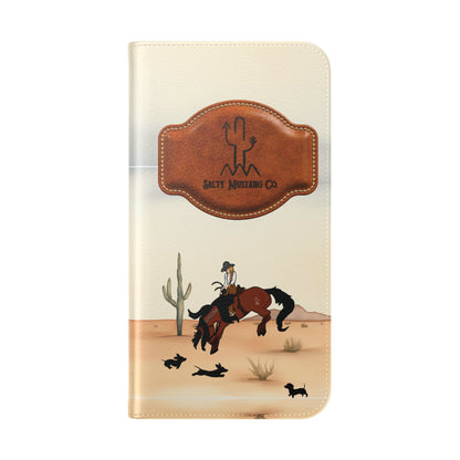 Salty Mustang Co. Lady Puncher Flip Wallet Phone Case (Samsung & iPhone)