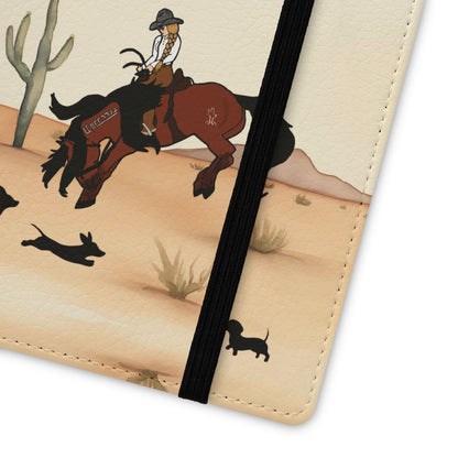 Salty Mustang Co. Lady Puncher Flip Wallet Phone Case (Samsung & iPhone)