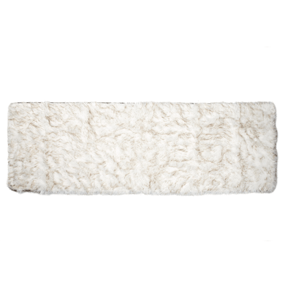 PupProtector™ Waterproof Bed Runner - White with Brown Accents