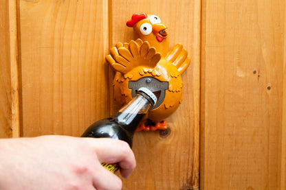 Funny Chicken Butt Bottle Opener – Wall Mounted Bar Accessory by BigMouth Inc.