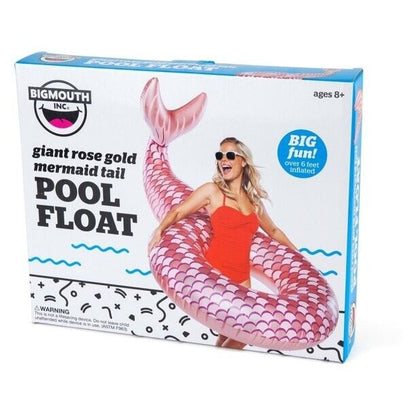 6-Foot Rose Gold Mermaid Tail Pool Float – Magical & Insta-Worthy! 🧜‍♀️✨