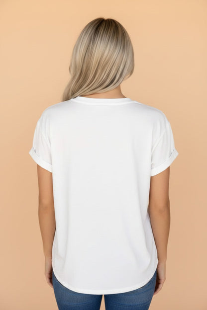 Western Cowboy & Cactus Embroidered Tee