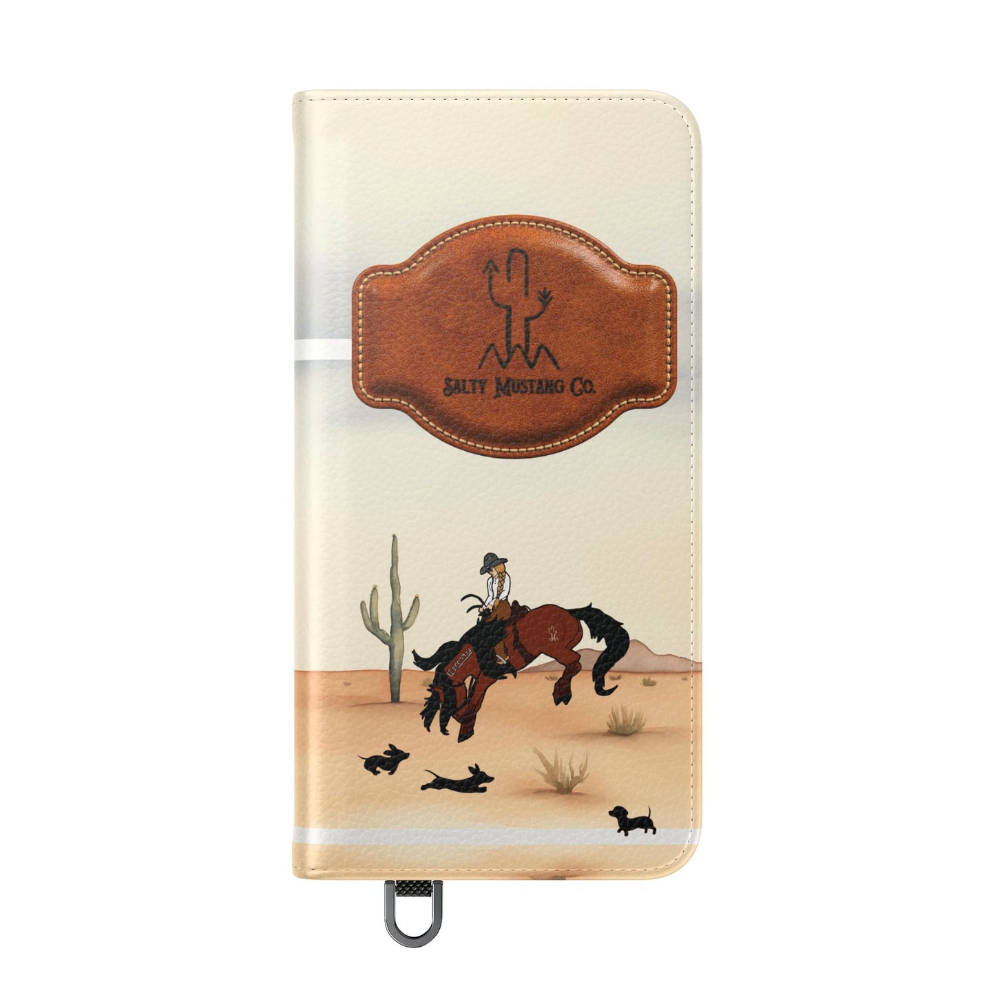Salty Mustang Co. Lady Puncher Flip Wallet Phone Case (Samsung & iPhone)