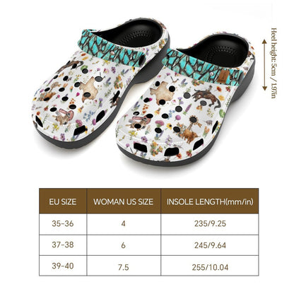Springtime In Texas High-Heeled Salty Clogs