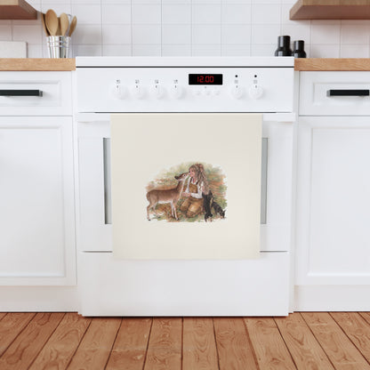 As The Deer Pants For Water Organic Cotton Tea Towel