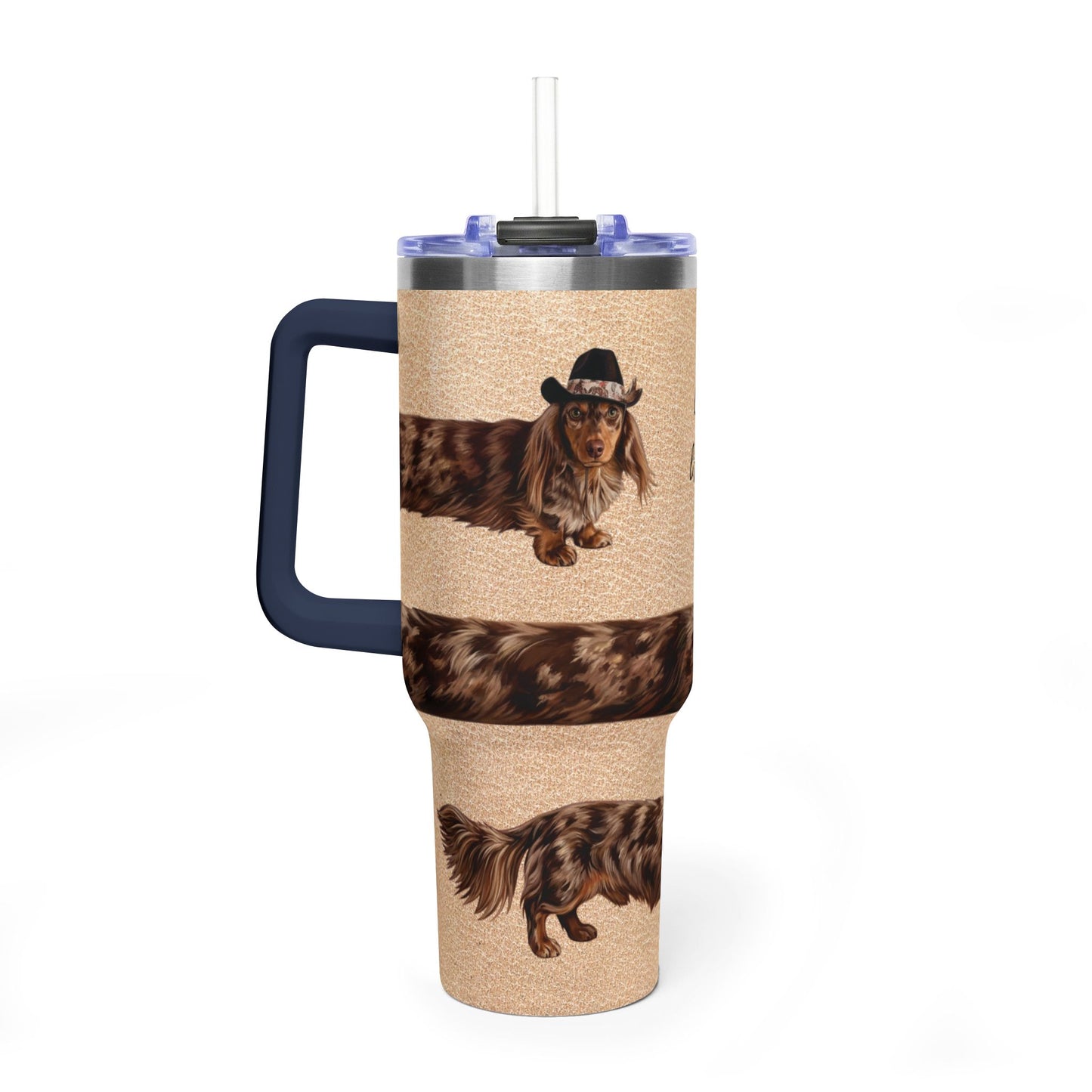 Andouille Wrap Get A-Long Little Doggie Vacuum Thermal Tumbler, 40oz