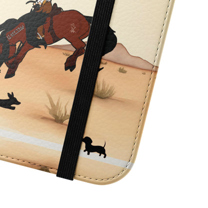 Salty Mustang Co. Lady Puncher Flip Wallet Phone Case (Samsung & iPhone)
