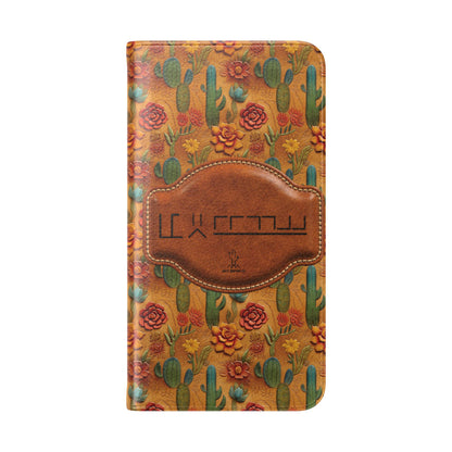 Customizable Mustang Brand Wallet Flip Phone Case (iPhone and Samsung)