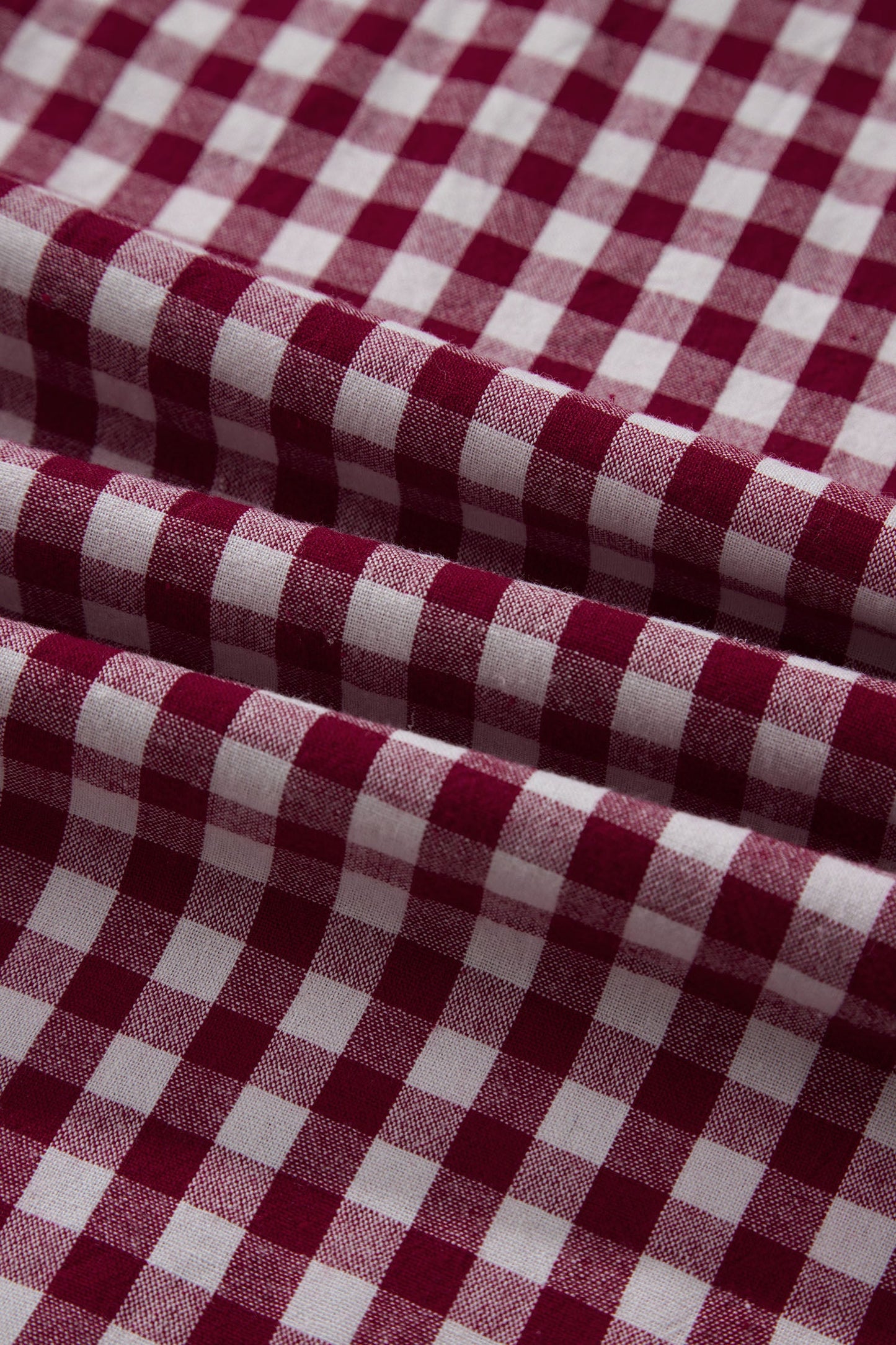 Gingham Plaid Zipped Cinched Waist Maxi Dress